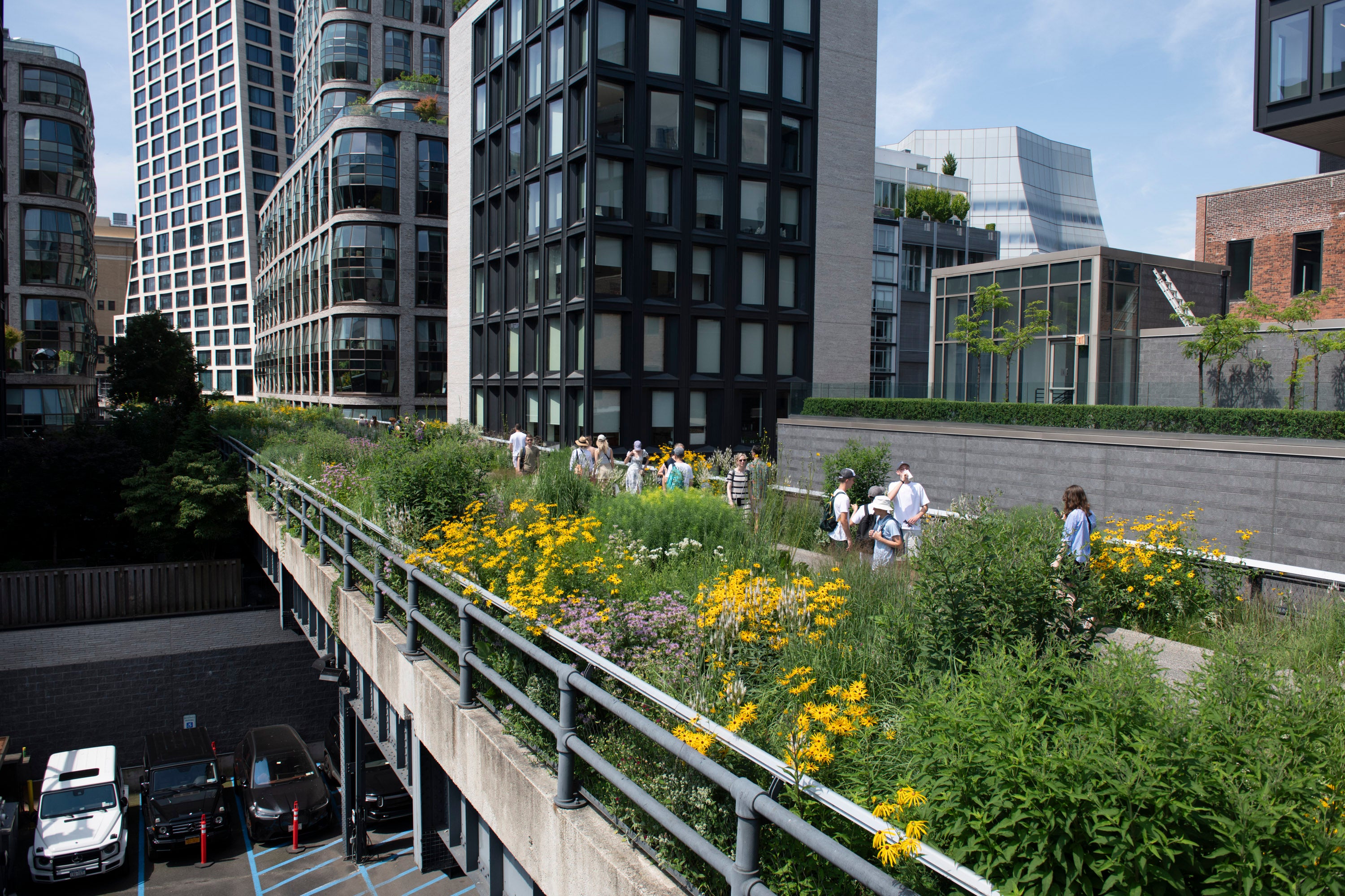 Photo of people walking the High Line by Timothy Schenck.