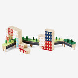 Blocks in the Blockitecture® Greenway—architect building blocks in the set up like the High Line.