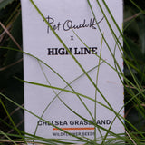 Chelsea Grassland Seed Box nestled in the grasses on the High Line.