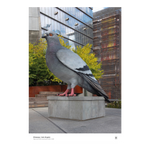 Dinosaur poster, featuring a photo of the 21-foot high Dinosaur statue aka the big pigeon, taken by the statue's artist.