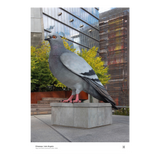 Dinosaur poster, featuring a photo of the 21-foot high Dinosaur statue aka the big pigeon, taken by the statue's artist.