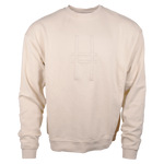Big Icon Crewneck in River Birch with monochromatic High Line icon embroidered on the front.