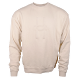Big Icon Crewneck in River Birch with monochromatic High Line icon embroidered on the front.