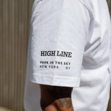 Detail of sleeve on Big Icon Tee in White.