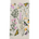 Claudia Pearson x High Line Chelsea Grassland tea towel, folded in sixths. The flour sack cotton tea towel is covered in illustrations of the flowers and grasses that grow in the Chelsea Grassland area of the High Line in pale purple, deep green and yellow.