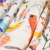 Closeup of the three tea towels in the Claudia Pearson x High Line collection.