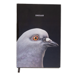 Front cover of the Dinosaur Notebook, featuring the big pigeon head and "Dinosaur"