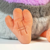 Close up of Pigeon Plush feet with embroidered High Line icon.
