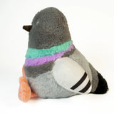 Pigeon Plush from the side.