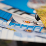 Dinosaur Postcard Set—8 postcards fanned out, each with their own shot of the iconic big pigeon.