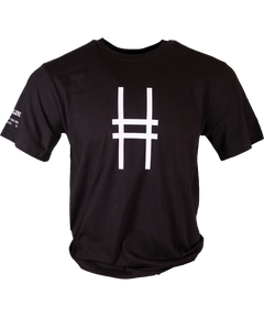 Big Icon Tee in black, featuring the High Line icon in white and sleeve detail.