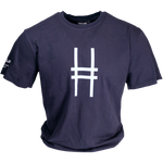 Big Icon Tee in navy, featuring the High Line icon in white and sleeve detail.