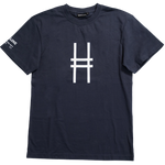 Big Icon Tee in navy, featuring the High Line icon in white and sleeve detail.