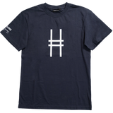 Big Icon Tee in navy, featuring the High Line icon in white and sleeve detail.