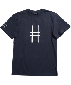 Big Icon Tee in navy, featuring the High Line icon in white and sleeve detail.