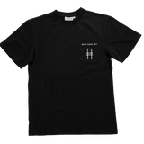High Line Embroidered black Pocket Tee with High Line icon and "New York, NY" embroidered on the chest pocket in white.