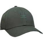 High Line Icon Cap—dark green cap with High Line icon embroidered in matching dark green thread on the front.