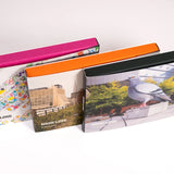 The three Notecard Sets, each with a different color box side.