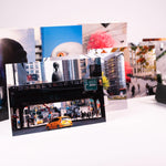 Each of the eight notecards in the HIgh Line Plinth set—each featuring a different photo, with two photos of each of the first four Plinth Commissions.
