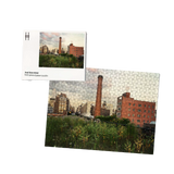 Joel Sternfeld Puzzle box viewed head on along with completed puzzle mockup.