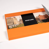 The Joel Sternfeld Notecard Set with the box open and "High Line" band visible.