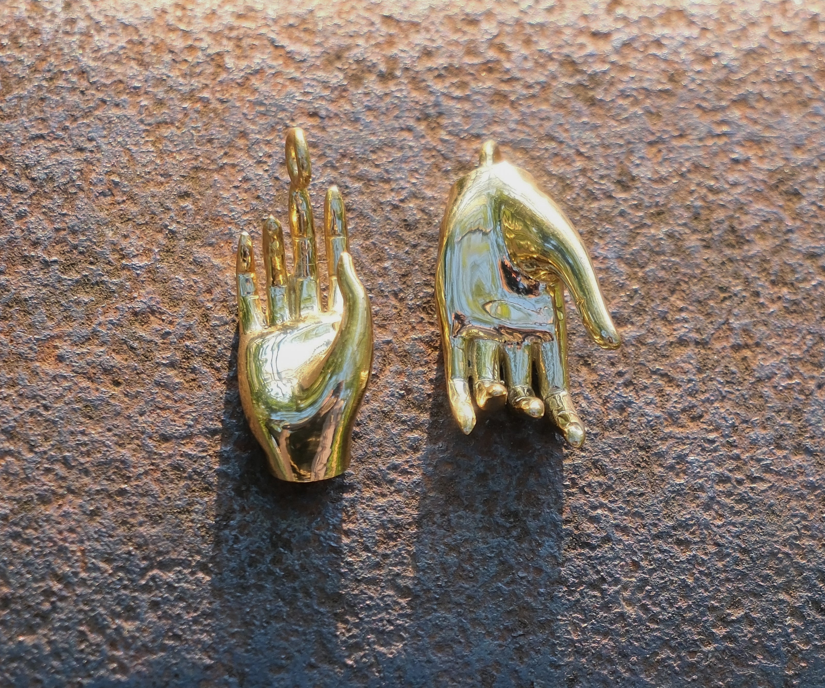 Abhaya mudra and Varada mudra pendants