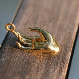 Abhaya mudra pendant in closeup