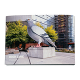 Front of the High Line Plinth Notecard Set, featuring a photo of Iván Argote's Dinosaur.