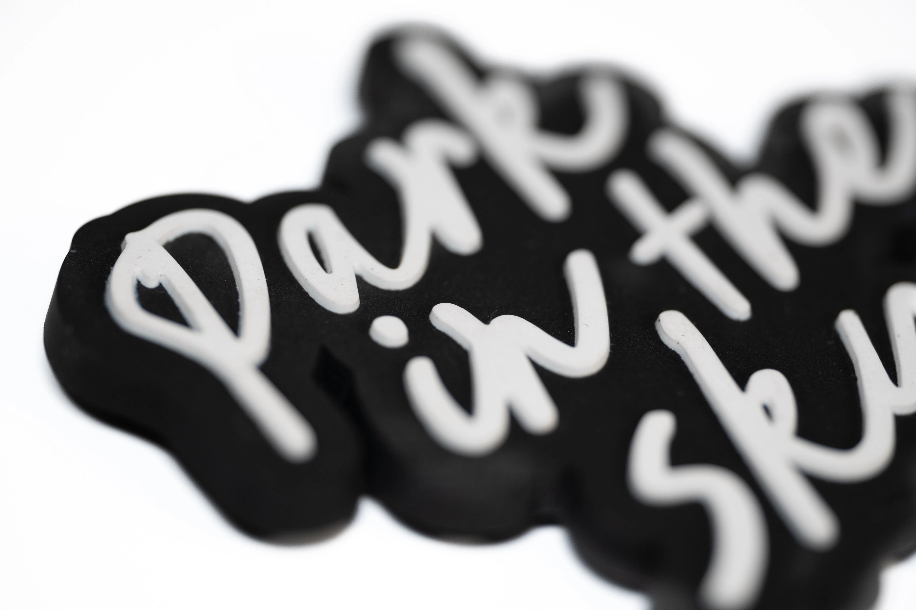 Detail shot of Park in the Sky rubber fridge magnet.