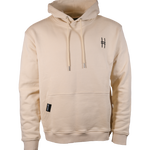 Park in the Sky embroidered hoodie in River Birch. Hoodie with embroidered High Line icon on the chest and "Park in the Sky" embroidered on the hood along the seam, shown from the front with the hood back so hood embroidery detail is not visible.