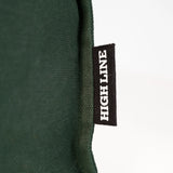 Closeup of the High Line tag on the Ivy tote.