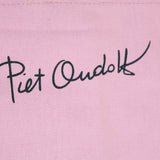 Piet Oudolf Quote Tote in Aster—closeup of Piet Oudolf's signature.