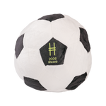 Stuffed soccer ball plush with High Line icon and 2026 on it.