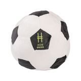 Stuffed soccer ball plush with High Line icon and 2026 on it.