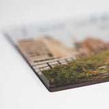 Close up of the Wild in the 90s acrylic fridge magnet—featuring one of Joel Sternfeld's images from Walking the High Line.