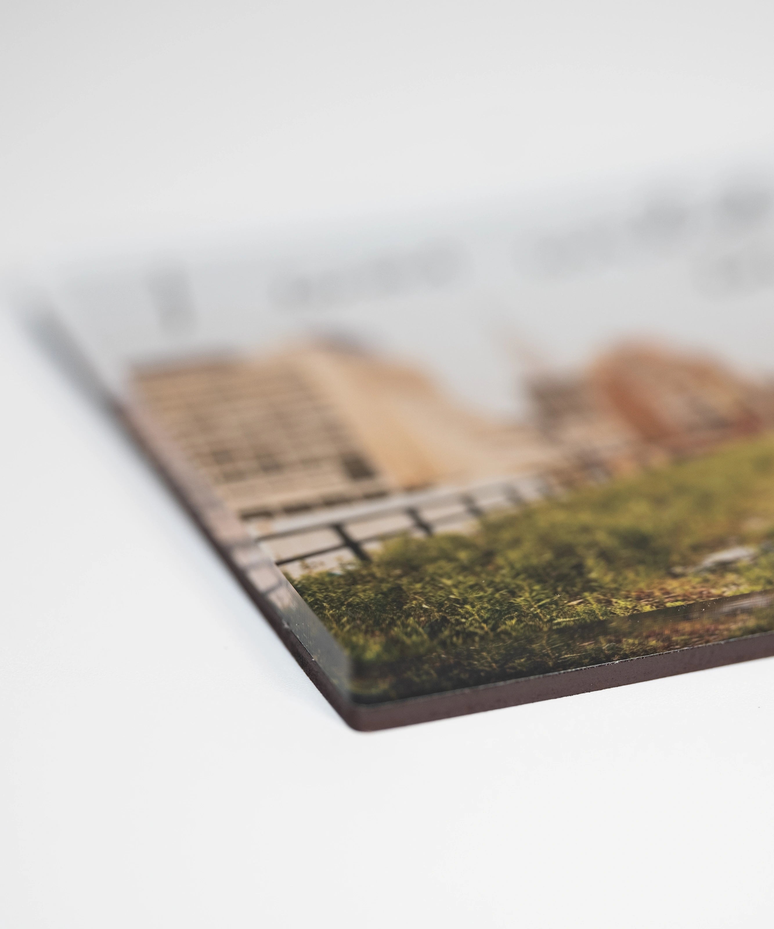Close up of the Wild in the 90s acrylic fridge magnet—featuring one of Joel Sternfeld's images from Walking the High Line.